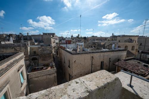 an aerial view of a city with buildings at Il Leccio Verde in Lecce