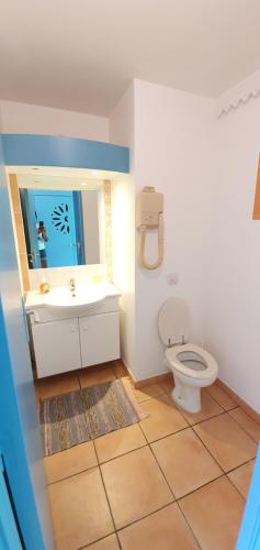 Koupelna v ubytování Appartement T2 lumineux, confortable et spacieux à Saint-Anne proche piscine et plage de l'Anse Caritan