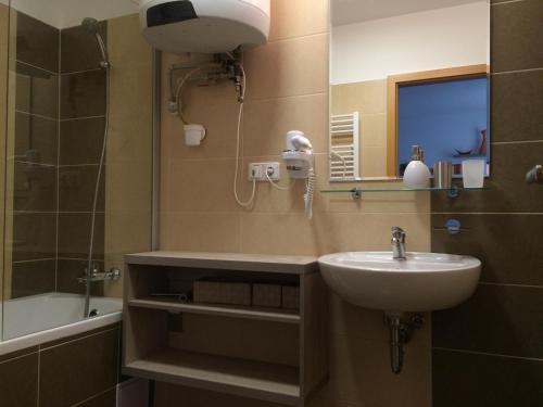 Koupelna v ubytování Apollon resort A3