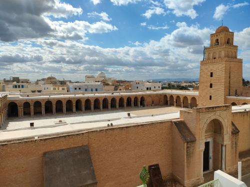 a view of the city from the roof of the mosque at Dar lella habiba in Kairouan