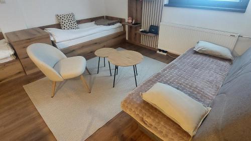 Postel nebo postele na pokoji v ubytování Apartman 109 Vila Nikola