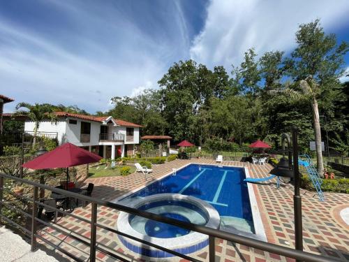 Bazén v ubytování RANCHO SAN LUIS, Páramo nebo v jeho okolí