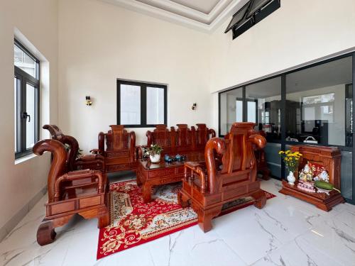 Posezení v ubytování Jay Grand Dalat Hotel