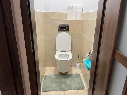 Koupelna v ubytování Esterhazy Apartman