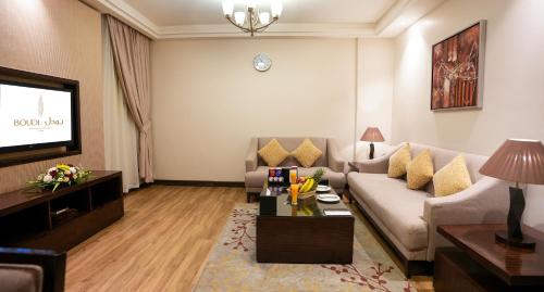 Posezení v ubytování Boudl Al Majmaa