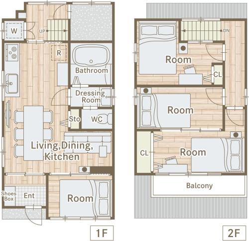 a floor plan of a house with at TOMARIE Residential Suite Kita-Senju in Tokyo