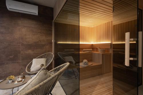Ruang duduk di Villa Ume by IstriaLux with jacuzzi and sauna