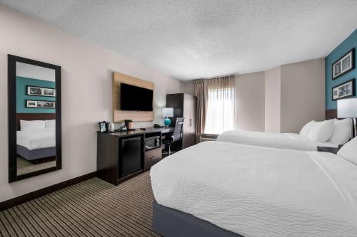 Letto o letti in una camera di Sleep Inn Springfield West