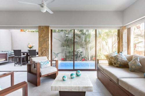 Χώρος καθιστικού στο Villa Vargas Sayulita