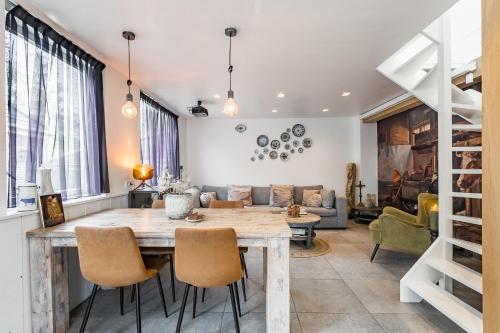 Χώρος καθιστικού στο Luxury apartment in farmhouse near Amsterdam