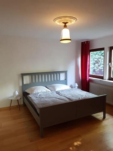 Katil atau katil-katil dalam bilik di Art-Apartment mit Balkon