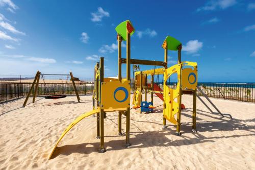 a playground in the sand on a beach at Hotel Riu Palace Boavista - All Inclusive in Boa Ventura