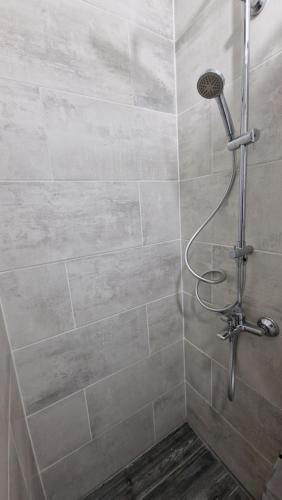 バルツィにあるnew 2 roomの浴室のシャワーヘッド付きシャワー