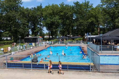 a group of people in a swimming pool at Casa Emanuèl in IJhorst