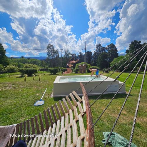 Landskap semula jadi dekat dengan the country house
