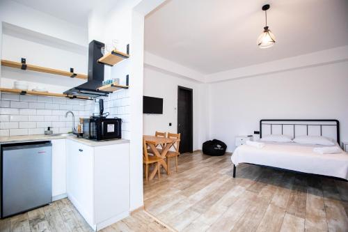 Kuchyň nebo kuchyňský kout v ubytování Level Up Hotel & Restaurant