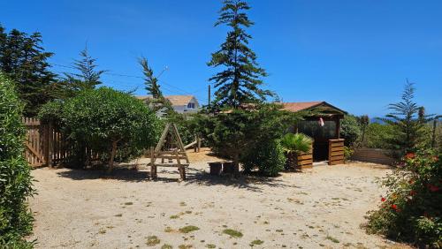 Zahrada ubytování Linda Cabaña con Vista al Mar a Pasos de la Playa