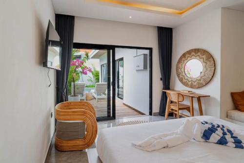 Postel nebo postele na pokoji v ubytování Luxury Villa 2br In Canggu