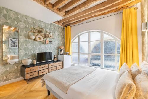 Superb Historical Studio next to Louvre and Opera