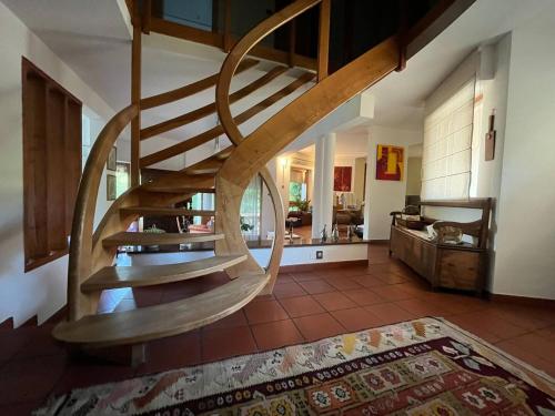 Giường trong phòng chung tại Villa In The Heart Of The Roadwine Near Colmar