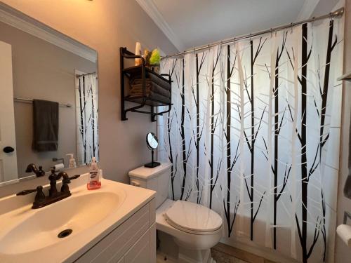 Ένα μπάνιο στο Cute 2 bedroom near LSU