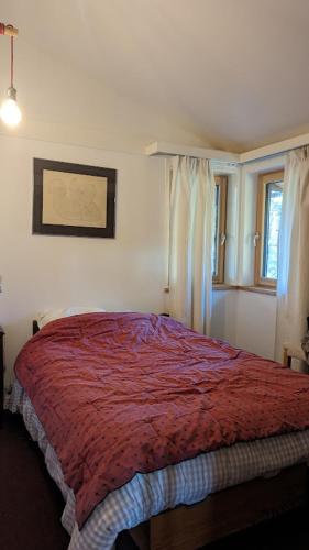 Postel nebo postele na pokoji v ubytování Chalet à Mens