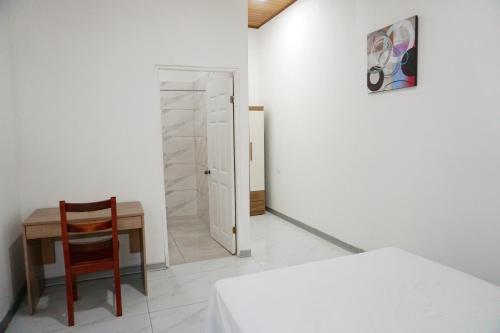 Postel nebo postele na pokoji v ubytování Cabinas La Sirena