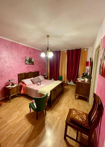 Кровать или кровати в номере B & B La Ca' Di Massuc