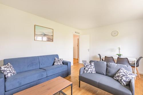 Ruang duduk di Elégant T3 avec terrasse privée