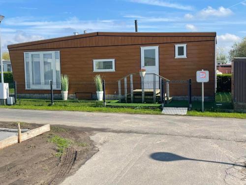 デ・ハーンにあるCaravane het zeepaardjeの小屋