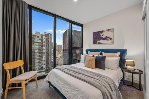 Katil atau katil-katil dalam bilik di WOW Apartment on Clarendon