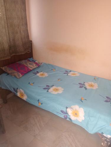 Cama o camas de una habitación en Ever Green Guest House Travel & PG デリー日本 人 宿