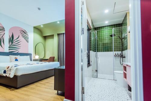 Ванная комната в Palette Collect's Boutique Hotel Ha Long