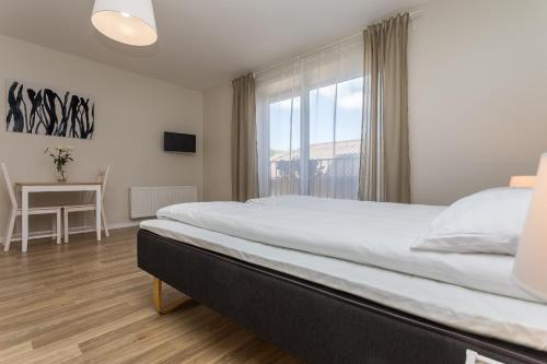 Postel nebo postele na pokoji v ubytování Liepų 16