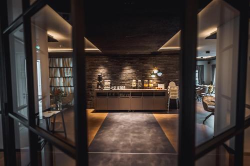 Kuchyň nebo kuchyňský kout v ubytování Hotel Ederstrand