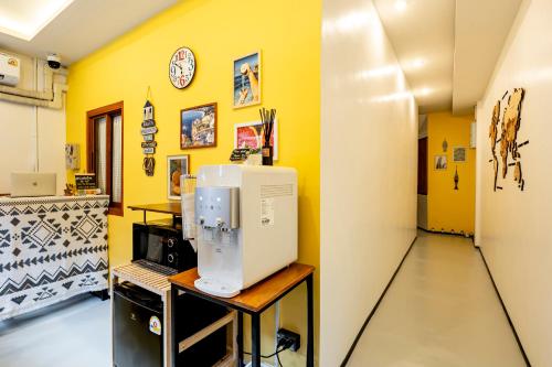 Η κουζίνα ή μικρή κουζίνα στο Sweett Lemon Hostel
