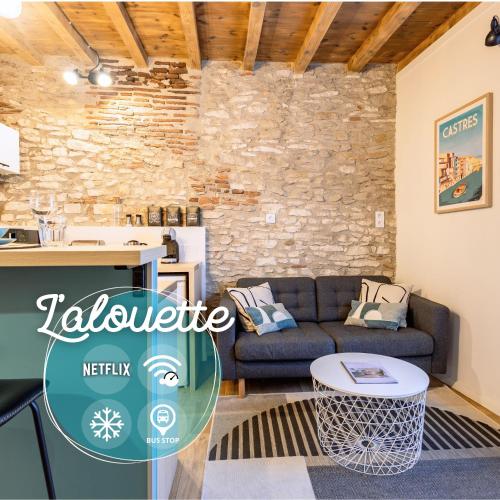 L'alouette - Studio Duplex Climatisé en Hypercentre