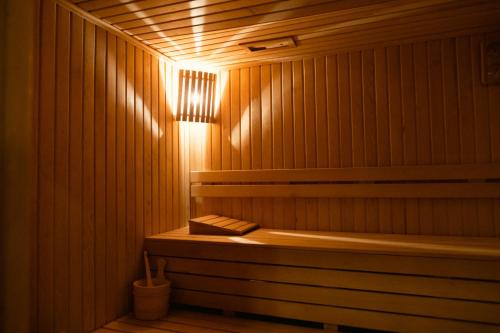 a sauna with a light on top of it at Scylax Hotels Mahmutlar in Alanya