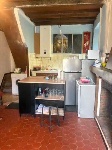 Køkken eller tekøkken på Haut de maison de village