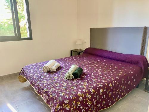 Postel nebo postele na pokoji v ubytování Maison T4 Saint Cyprien