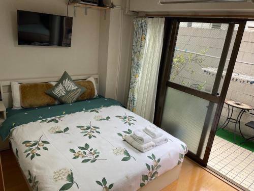 新宿庭院の屋-Shinjuku Garden Home -28 square meters king size bed garden room