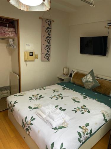 新宿庭院の屋-Shinjuku Garden Home -28 square meters king size bed garden room