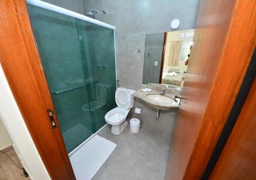 Koupelna v ubytování Hotel Passaledo