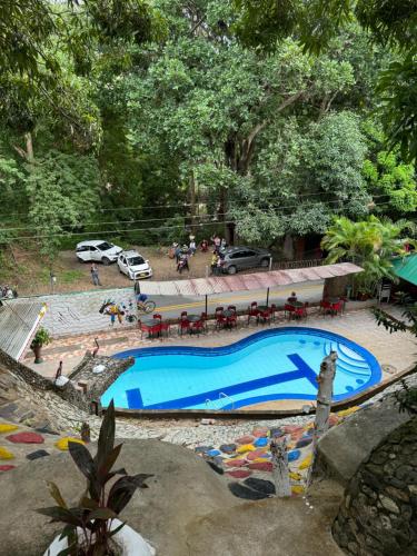 Kolam renang di atau dekat dengan Cabaña paraiso