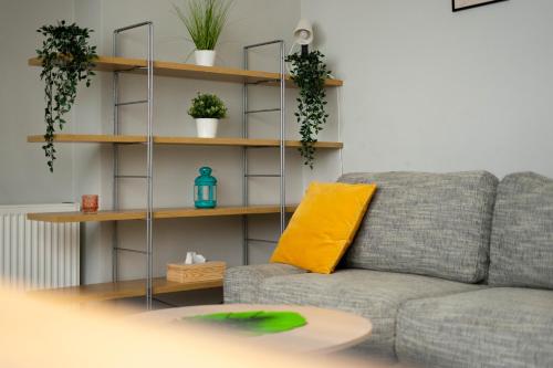 Posezení v ubytování Wąska 5 Apartamenty