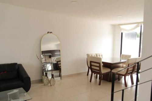 Χώρος καθιστικού στο Casa moderna con terraza privada
