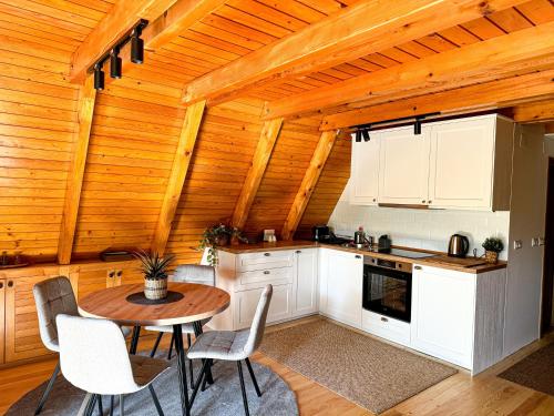 Kuchyň nebo kuchyňský kout v ubytování Vila Eden Rudnik