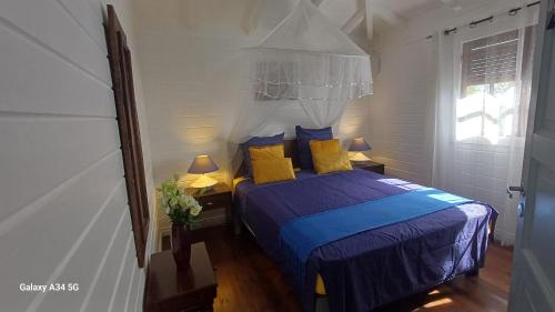 Katil atau katil-katil dalam bilik di Les Gites Capra - Villa Aiméandre piscine et Spa