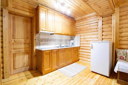 Kuchyň nebo kuchyňský kout v ubytování Apartment Styga Kalavrita