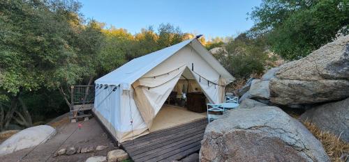 Příroda nedaleko luxury tent